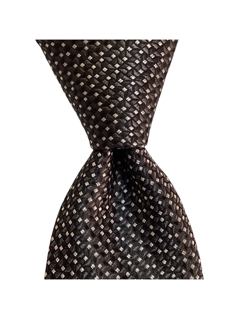 ALFANI Necktie Skinny 59" x 2 3/4" Designer Geometric Black/Gray NWT $55.00
